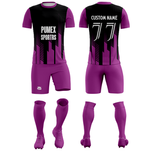 Camisetas de Fútbol Sublimadas de Poliéster Baratas al por Mayor, Conjunto de Uniforme de Fútbol Personalizado Unisex, Conjunto de Ropa Deportiva de Fútbol con Logotipo - Product Image 2