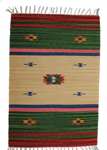 พรมปูพื้นลายดอกไม้ทำมือจากผ้าฝ้ายแบบย้อนกลับได้ ทันสมัย เป็นมิตรกับสิ่งแวดล้อม ซักเครื่องได้ ขนนุ่ม ปรับความหนาได้ตามต้องการ เหมาะสำหรับห้องนั่งเล่น - Product Image 2