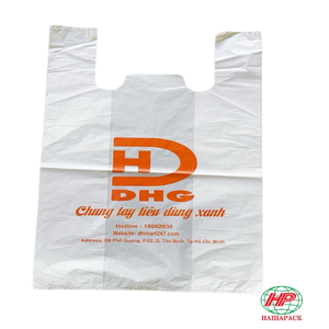 Wholesale Custom Side Gusset Biodegradable Poly <b>Bags</b> HDPE Waterproof Durable Tear Resistant Vest Handle OEM <b>Packaging</b> <b>Bags</b> - Product Image 1