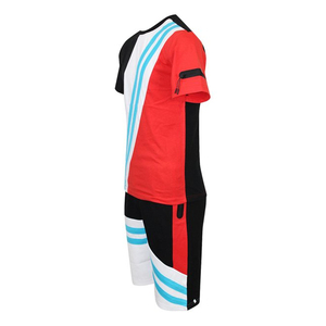 Conjunto Deportivo Corto de Verano para Hombre, Camiseta Casual de Manga Corta de Secado Rápido y Pantalones Cortos, Conjunto de 2 Piezas, Trajes Deportivos para Hombre - Product Image 2