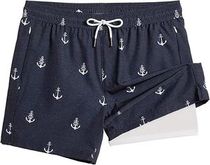 Shorts en nylon à taille élastique avec impression personnalisée, shorts décontractés pour hommes, shorts coupe-vent, vente en gros de shorts pour hommes de haute qualité - Product Image 3