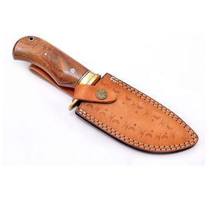 Cuchillo de Caza de Acero de Damasco de Primera Calidad, el Mejor Diseño con Mango de Madera Personalizable, Soporte OEM - Product Image 3