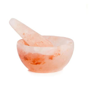 Meilleur Mortier et Pilon Sculptés en Pierre de Sel Rose de l'Himalaya 100% Naturelle du Fabricant, Décoration d'Intérieur, Forte Demande, Vente en Gros de Premier Plan - Product Image 6