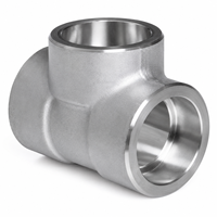 Raccord en T à souder par emboîtement en acier au carbone forgé, norme ANSI B16.11, surface lisse, indice de pression ASTM classe 2000 à classe 9000