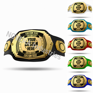 Ceinture de championnat personnalisée avec plaque métallique personnalisée, ceinture de récompense en cuir pour les événements sportifs de lutte, boxe et arts martiaux - Product Image 3