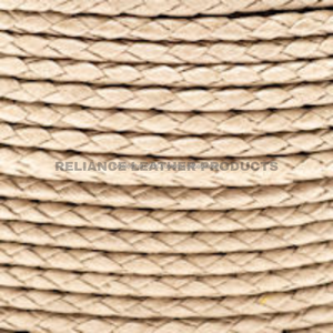 Premium 3mm Natural Bolo <b>Braided</b> Leather <b>Cord</b> for Jewelry Wholesale Round <b>Braided</b> Leather <b>Cord</b> Bulk - Product Image 4