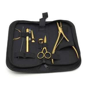 High Quality Professional Stainless Steel Hair Extension and <b>Beading</b> Tool Kit with Storage Case Durable Scissors Pliers <b>Needles</b> - Product Image 6