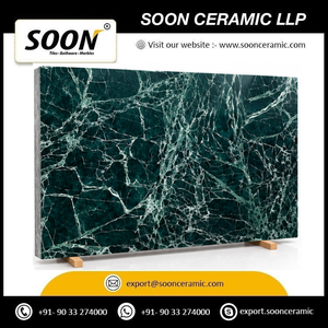 Próximamente: Losa Grande de Calcita Pulida SOON CERAMIC SPIDER VERDE-1, Diseño Moderno y Ecológico en 3D para Pared de Sala de Estar, de Rajasthan - Product Image 3