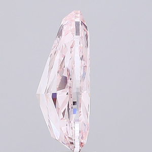 Diamant de laboratoire rose intense fantaisie taille poire 1 carat, polissage excellent, clarté VS2, certifié IGI, pierre synthétique pour bijoux - Product Image 3