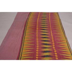 Vintage Kantha <b>Quilt</b> Floral Cotton <b>Throw</b> Handmade Indian Reversible Bedspread Boho Bedding Blanket Decor - Product Image 3