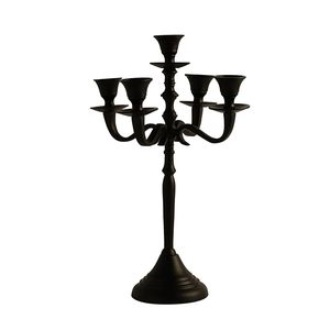 Elegante Candelabro Dorado de Cinco Brazos, Centro de Mesa Decorativo de Metal para Bodas, Mesa de Comedor, Decoración del Hogar - Product Image 3