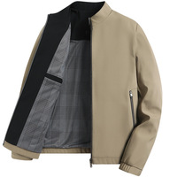 Offre d'usine OEM : Blouson bomber décontracté coupe-vent grande taille pour homme, collection Printemps 2026, avec col montant, en polyester, vente en gros