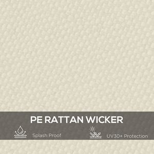 Sostituzione copertura parasole a baldacchino Beige da 10x10 piedi per accessori pergolati e Gazebo serie 84C-038 - Product Image 4