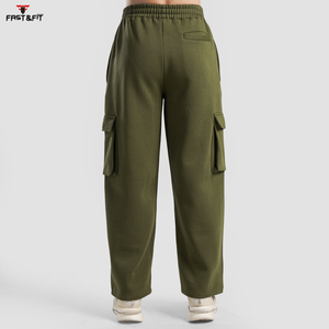 Nouveau pantalon de jogging décontracté en toile légère pour l'extérieur, style cargo, coupe sarouel, multi-poches - Product Image 2