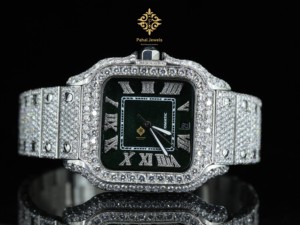 นาฬิกาเพชรหรู Pahal Jewels ตัวเรือนสแตนเลสทรงเหลี่ยม 40 มม. ระบบอนาล็อก กลไกอัตโนมัติ แสดงวันที่ สำหรับทุกเพศ - Product Image 1