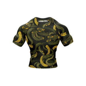 T-shirt de compression à manches courtes pour homme, personnalisé OEM, respirant, séchage rapide, anti-bactérien, vêtements de sport - Product Image 5