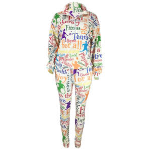 Conjunto Deportivo de Felpa para Mujer, Sublimado con Logotipo Personalizado al Por Mayor, Ropa Deportiva Informal de Poliéster Impermeable a Precio Económico - Product Image 4