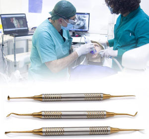 6 Pcs <b>Kit</b> Manual Dental Composite <b>Resin</b> Filled Scraper Filling Spatula Double Headed Restoration Tool By Grip Surgical - Product Image 6