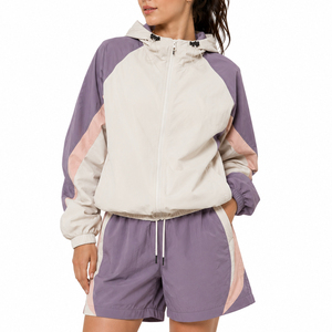 Ensemble deux pièces coupe-vent et short pour femme, nouvelle collection, vente flash - Product Image 2