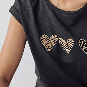 Camiseta de Verano 2025 para Mujer, 100% Algodón Grueso y Transpirable, Cuello Redondo, Manga Corta, Personalizable, Secado Rápido, Protección UV - Product Image 6