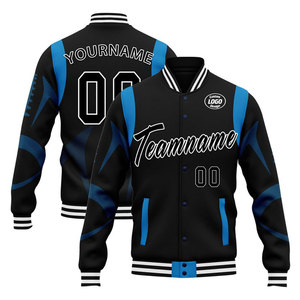 Veste de baseball personnalisée Eshel Intl pour homme – Vêtement de sport tendance avec ourlet et poignets côtelés, respirante et légère – Fabrication OEM - Product Image 1