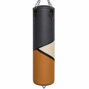Bolsa de Entrenamiento de Boxeo de Tela Oxford con Relleno de Arena para Práctica de Golpeo para Adultos, Diseño Duradero, Color Negro, Verde y Blanco - Product Image 3