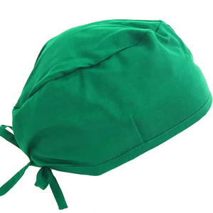 Adjustable Woven Fabric <b>Scrub</b> <b>Cap</b> for Doctors Nurses Dental Staff Quick Dry Breathable Unisex with Needle Detection Custom Logo - Product Image 2