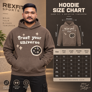 Sweat à capuche marron pour homme en molleton épais, coupe classique, hiver, écoresponsable, streetwear, personnalisable OEM, vente en gros, vêtements décontractés - Product Image 5