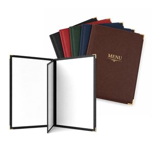 Carpeta de Menú A3 de Lujo con Cuero PU de una Cara para Restaurante y Mesa de Comedor de Hotel - Product Image 1