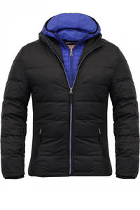 เสื้อแจ็คเก็ตพัฟเฟอร์ฤดูหนาวคุณภาพสูงสำหรับผู้ชาย แบบมีฮู้ด ซิปปิดหน้า ลายพรางการ์ตูน  ความหนาปานกลาง อุ่นสบาย เหมาะสำหรับใส่ลำลอง - Product Image 3