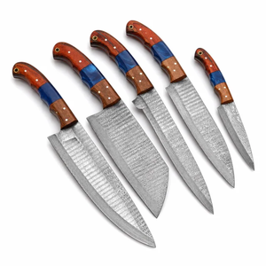 LEGACY BLADES Luxury 67 Layers Damascus Steel Kitchen <b>Knife</b> <b>Set</b> Ergonomic Wooden Handle OEM Factory Supplier - Product Image 2