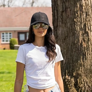 หมวกตาข่ายแบบพกพาปรับได้พร้อมรูระบายอากาศป้องกันรังสียูวีเดินป่ากลางแจ้งฤดูร้อนระบายอากาศได้หมวกเบสบอลหมวกตกปลา - Product Image 5