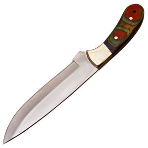 Couteau de survie multifonctionnel pour la nature sauvage, acier inoxydable, manche en bois coloré, pour le camping, le bushcraft, la chasse - OEM - Product Image 5