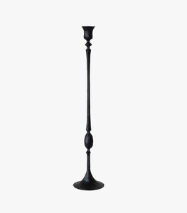 Support de bougie en fer forgé fait main, vintage noir, haut, pour bougies coniques et pilier, décoration intérieure, centre de table de mariage - Product Image 1