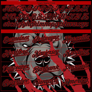 Camiseta de Béisbol Negra Personalizada de Manga Corta con Botones al Frente, Estampado de Pitbull Sublimado, Ropa para Hombre Adulto para Todas las Temporadas - Product Image 3