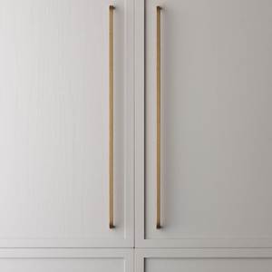 High-End Brass Furniture Pull for Kitchen and Bathroom Cabinets Minimalist Solid Brass Door Pull Handle Custom Hardware Factory - Product Image 5