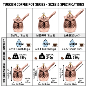 หม้อกาแฟตุรกีทรงเหลี่ยมแบบโมเดิร์น ทำจากทองแดง พร้อมฝาคริสตัล หูจับโลหะแบบเฉียง สำหรับเตาแก๊ส ยี่ห้อ Cezve Briki จากซัพพลายเออร์ - Product Image 6