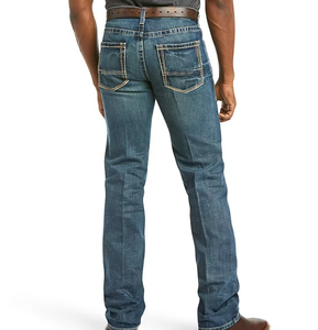 Jeans Vaqueros de Mezclilla para Hombre al por Mayor, Estilo Western Clásico, Corte Recto, Corte Bootcut, Cómodos, Duraderos, Pantalones Casuales de Trabajo - Product Image 6