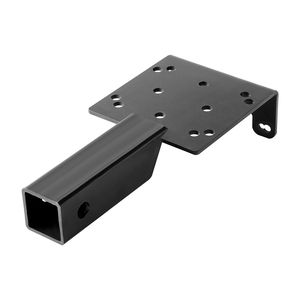 Supporto per verricello con capacità di carico di 3600 libbre/1633 kg, ricevitore da 2 pollici con 2/4 fori per bulloni verricello, supporti per gancio traino verniciati a polvere per rimorchi - Product Image 4