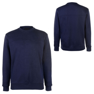 Best Quality <b>Men's</b> <b>Grey</b> Crew Neck <b>Sweatshirt</b> 100% Cotton Knitted Regular Fit Solid Color Casual Pullover Autumn Style - Product Image 6