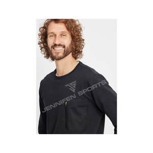 Sudadera para hombre con logo, corte regular, 100% algodón polar, con bolsillo frontal con cremallera. - Product Image 4