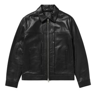 Chaqueta de Cuero de Cordero Negra para Hombre, Chaquetas de Cuero para Hombre, Abrigos de Cuero de Pakistán - Product Image 5