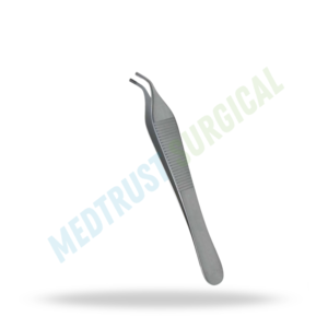 Pinza Quirúrgica Adson Brown Curva para Tejidos Delicados, 9x9 Dientes, Tamaño Estándar - Product Image 4