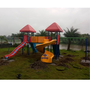 Nuevo Conjunto de Juegos Infantiles para Exteriores 2026 con Tobogán, Columpio y Torre de Escalada para Jardín, Área de Juegos para Niños, Diseño Moderno, Material HDPE - Product Image 3