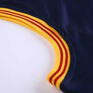 Ensemble d'uniformes de basketball pour hommes avec bordure orange, vêtements de sport respirants en polyester, taille adulte - Product Image 4