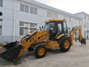 Hot Selling CAT 420F Backhoe Loader Front Loader Attachment 9 Ton Rated Load 5000kg <b>Machine</b> Weight Hydraulic Pump Gear Yellow - Product Image 3