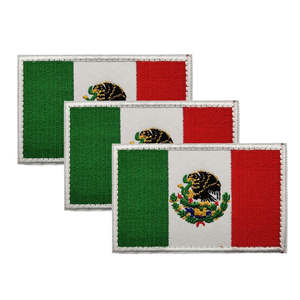 Parche Bordado de la Bandera de México con Gancho y Bucle para Uniformes, Chalecos, Mochilas Tácticas y Chaquetas - Product Image 5