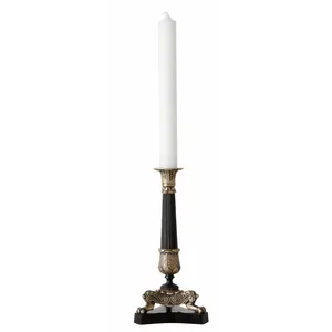 Support de bougie en fer forgé fait main de luxe pour un style élégant dans le salon familial, lanterne antidérapante en acier inoxydable écologique faite à la main - Product Image 1