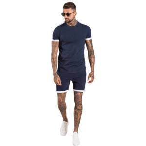Ensemble de survêtement décontracté pour homme avec logo OEM, nouveau t-shirt à manches courtes et short, ensemble de survêtement uni de marque pour homme - Product Image 6