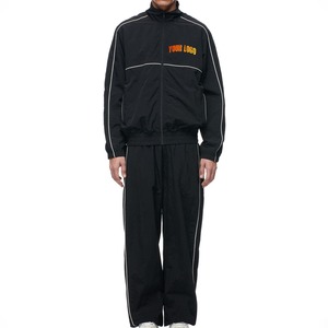 <b>Men's</b> 100% Nylon Solid Color Windbreaker Tracksuit Lightweight Sportswear <b>Jacket</b> with Pockets Set - Product Image 1